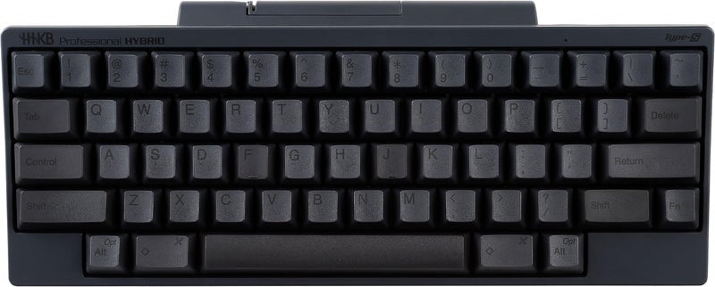 HHKB - لوحة مفاتيح هاكينغ السعيدة المحترفة هايبرد نوع-S (لاسلكية، بلوتوث، سلكية، USB، صامتة، رمادية، مطبوعة) مع ضمان استبدال متقدم لمدة 2 سنة - Image 1