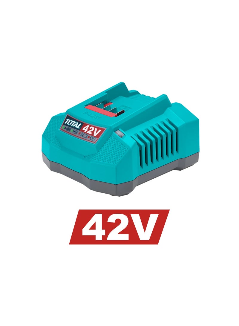 TOTAL 42V Lithium-Ion Battery and Charger Kit, 2.5Ah, 2 Battery Packs with LED Indicator and Fast Charger, 75 Minute Charging Time, 2 Pack - Image 4