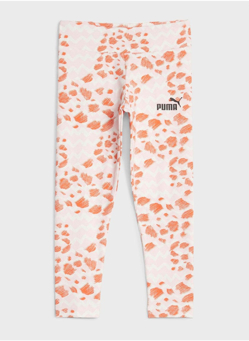 PUMA - Kids Essential Mix Match Aop Leggings - Image 1