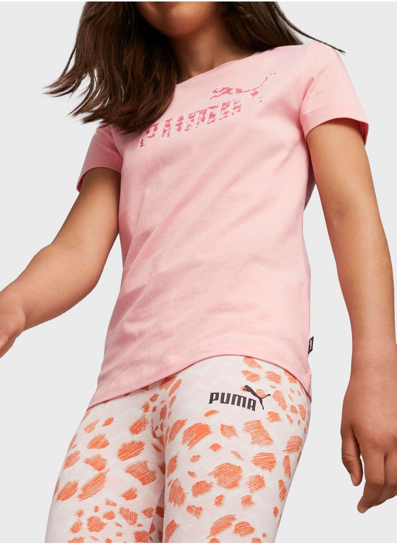 PUMA - Kids Essential Mix Match Aop Leggings - Image 1