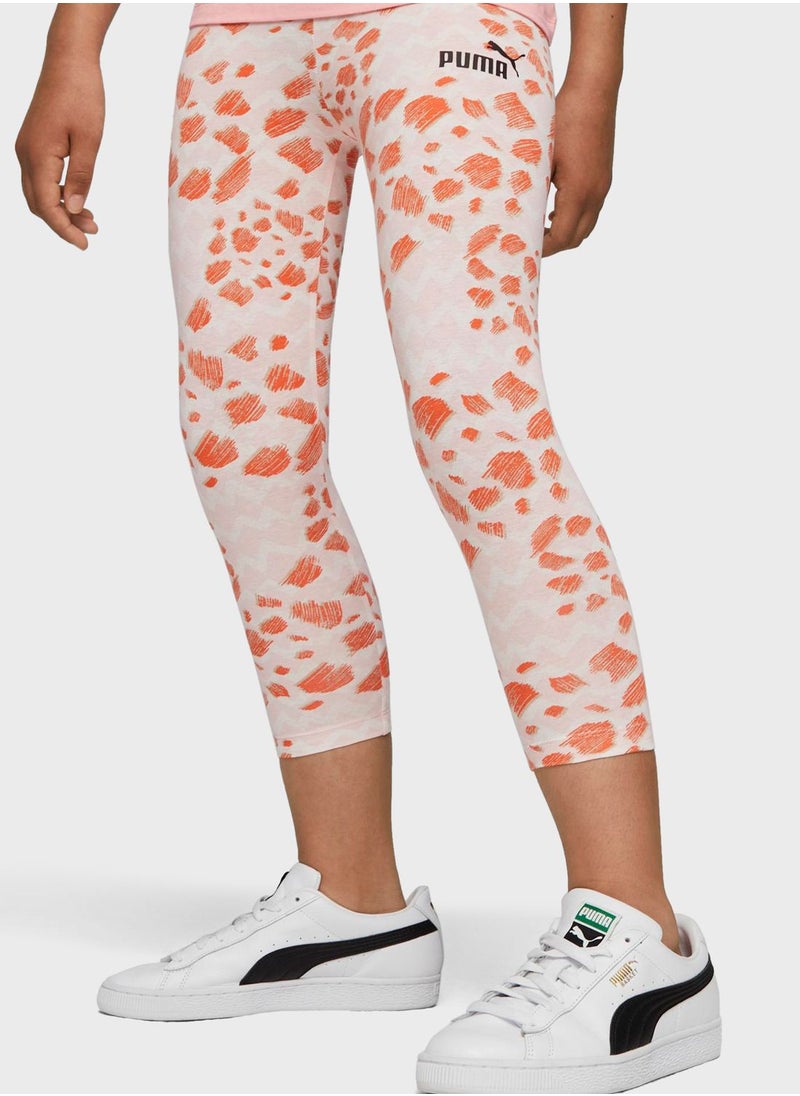 PUMA - Kids Essential Mix Match Aop Leggings - Image 1
