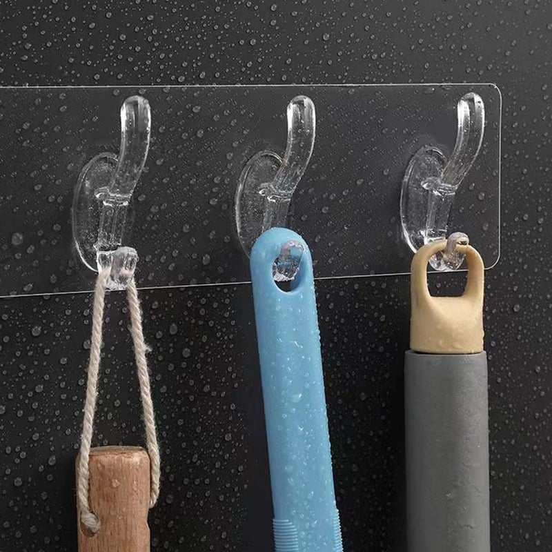 12 Pcs Wall Mounted Clothes Hook Home Hanging Hook Kitchenware Row Hooks - Image 4