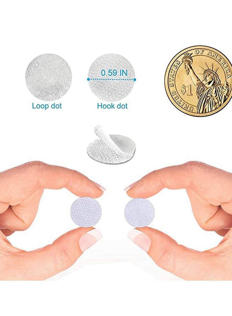 Y&D Self Adhesive Dots Tapes, Strong 2000pcs (1000 Pairs)1.5cm, Hook & Loop with Waterproof Sticky Glue Coins Very Suitable for Classroom, Office, Home  - Image 2