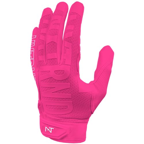 NXT NXTRND Nxtrnd G2 Football Gloves Mens Ultra Sticky Receiver Gloves Pink XXLarge - Image 1
