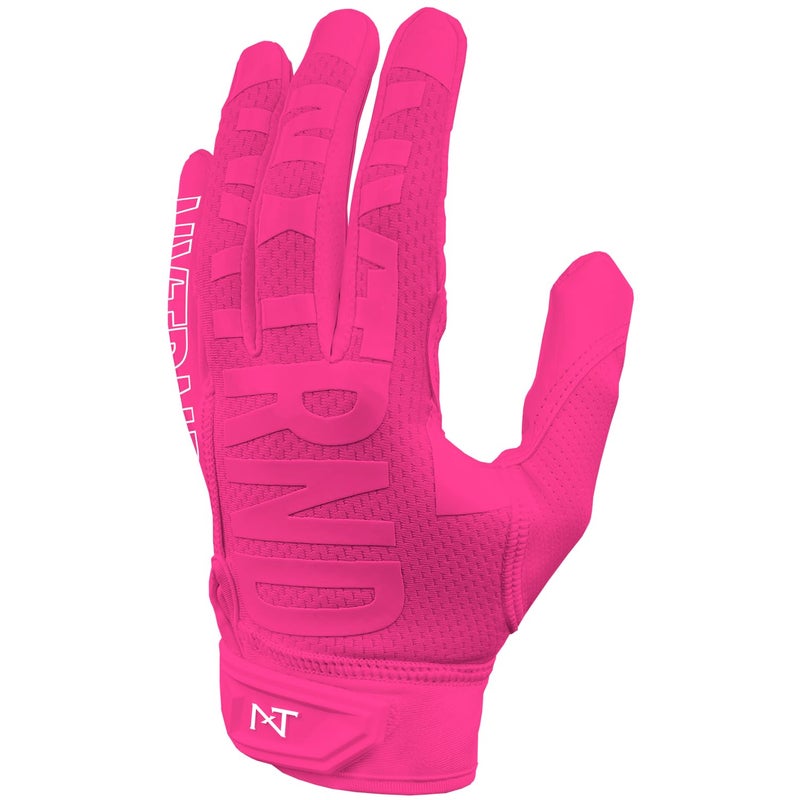 NXT NXTRND Nxtrnd G2 Football Gloves Mens Ultra Sticky Receiver Gloves Pink XXLarge - Image 2