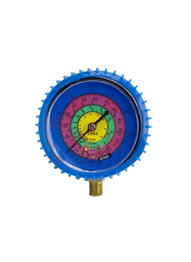 RACO Sigma Pressure Gauge Meter, 1/8" NPT Bottom Mount | Accurate | Durable | Stainless Steel Case | HVAC Vacuum Gauge (250 PSI)  - Image 1