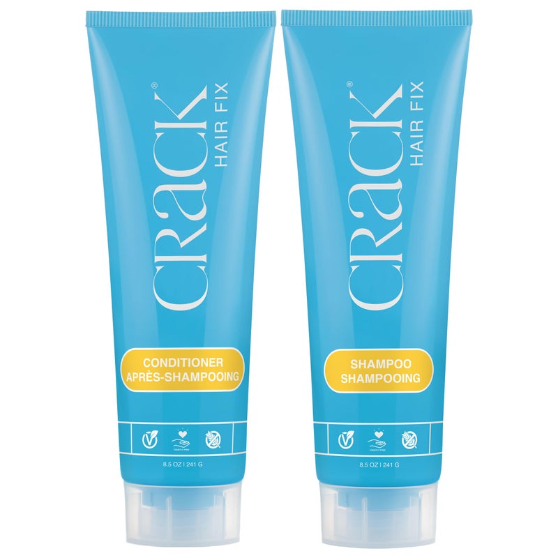 CRACK HAIR FIX  Clean  Soaper Shampoo and InTreatment Conditioner Set 85 oz each