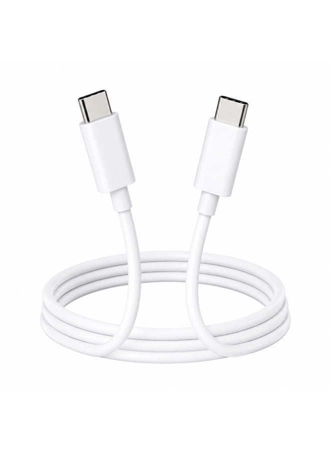 كابل شحن سريع USB-C إلى USB-C بقوة 60 واط، كابل بيانات Type-C PD متوافق مع آيفون 15 وسامسونج وماك بوك وآيباد - Image 1