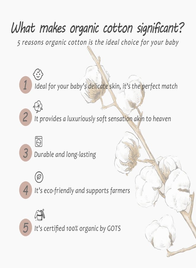 DDY Charming Organic Cotton Romper One-piece Baby Jumpsuit Pajamas with Easy Zipper Closure - Image 5
