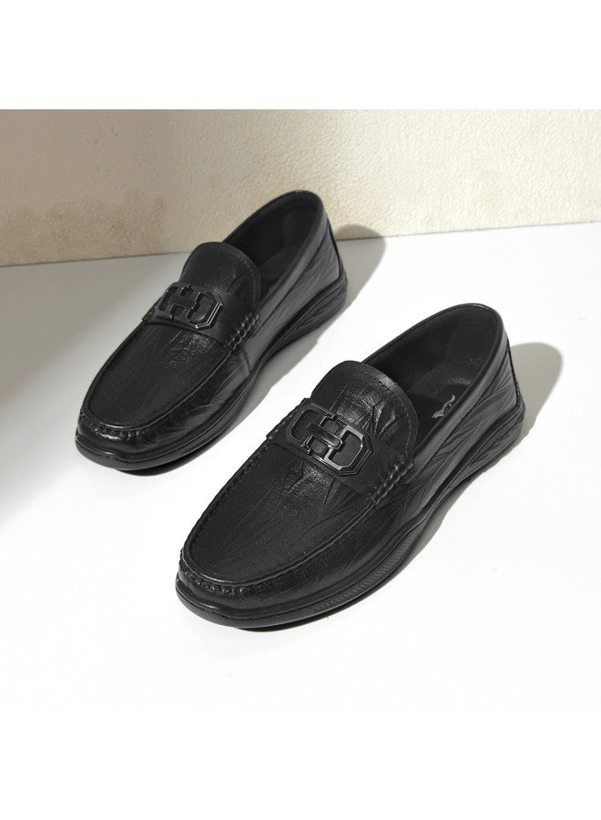 Septwolves Top Grain Leather】 Autumn 2025 New Men's Driving Shoes With Exquisite Buckle Detail, Textured Finish For Business Casual Wear - Image 4