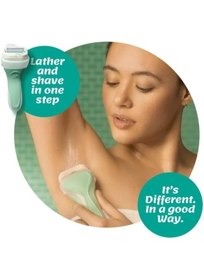 شيك مجموعة الحدس 2 للعناية الحساسة باللون الأبيض والأخضر - Image 3