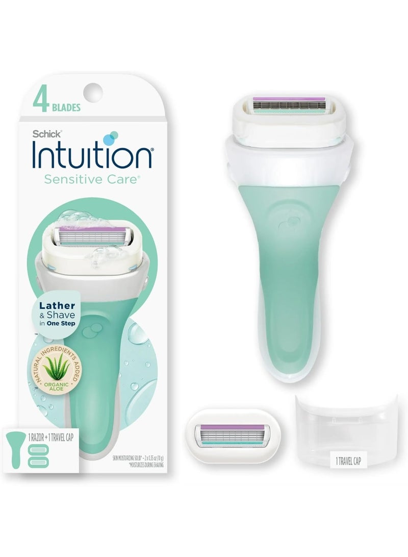 شيك مجموعة الحدس 2 للعناية الحساسة باللون الأبيض والأخضر - Image 2