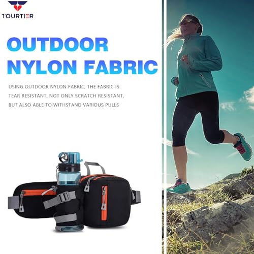 TOURTIER Outdoor Multi-Functional Waist Bag with Water Bottle Holder, Running Waist Belt Pack for Jogging Cycling Riding Camping Hiking Sports - Image 5
