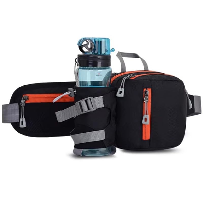 TOURTIER Outdoor Multi-Functional Waist Bag with Water Bottle Holder, Running Waist Belt Pack for Jogging Cycling Riding Camping Hiking Sports - Image 1