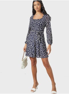 MELA LONDON All-Over Bow Print Dress  - Image 4