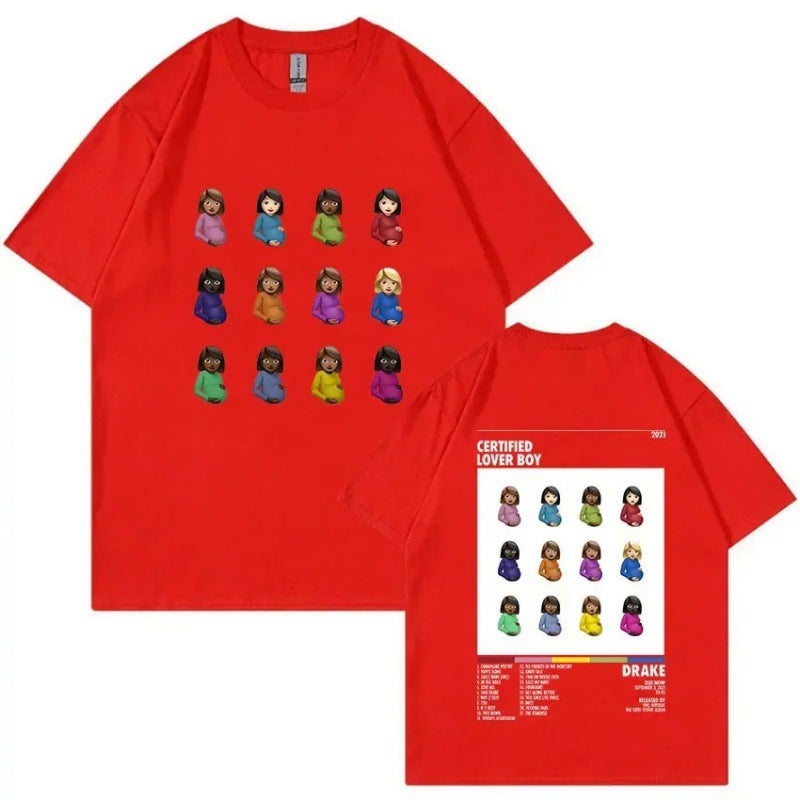[European Code Cotton T] T-Shirt Unisexe Imprimé Graphique Pour Tshirt - Image 1