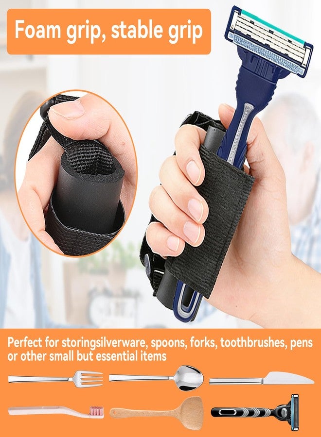 Agatige Aid Utensil Cuff Holder, Adjustable Hand Strap Easy Grip Adaptive Equipment Cuff Eating Utensils for Holding Utensils, Eating Assistance Cuff, Weak Grip & Limited Mobility - Image 5