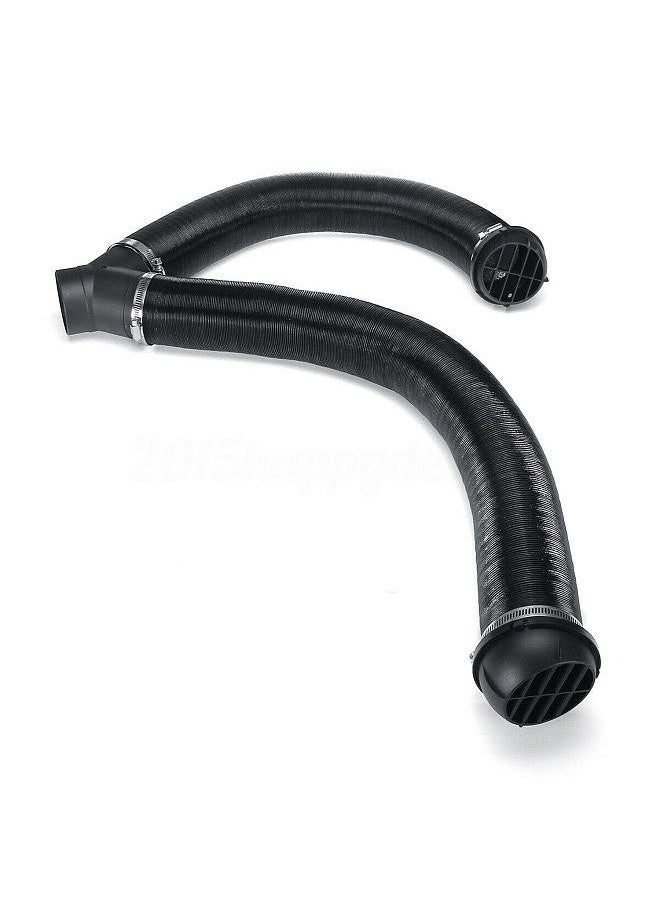 Generic - Compatible with Webasto Diesel Heater 75mm Heater Pipe Ducting Y Branch Warm Air Outlet Vent Kit - Image 1