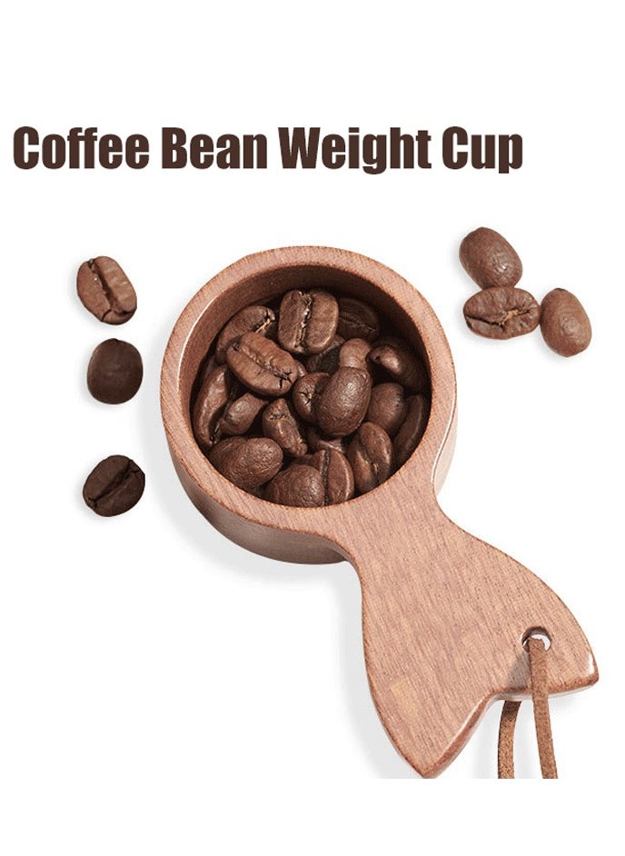 Gerenic - Coffee Bean Weighing Tray, Wooden Measuring Vessel Coffee Scoops, Coffee Bean Container Coffee Weighing Tray, Weighing Sample Tray - Image 1
