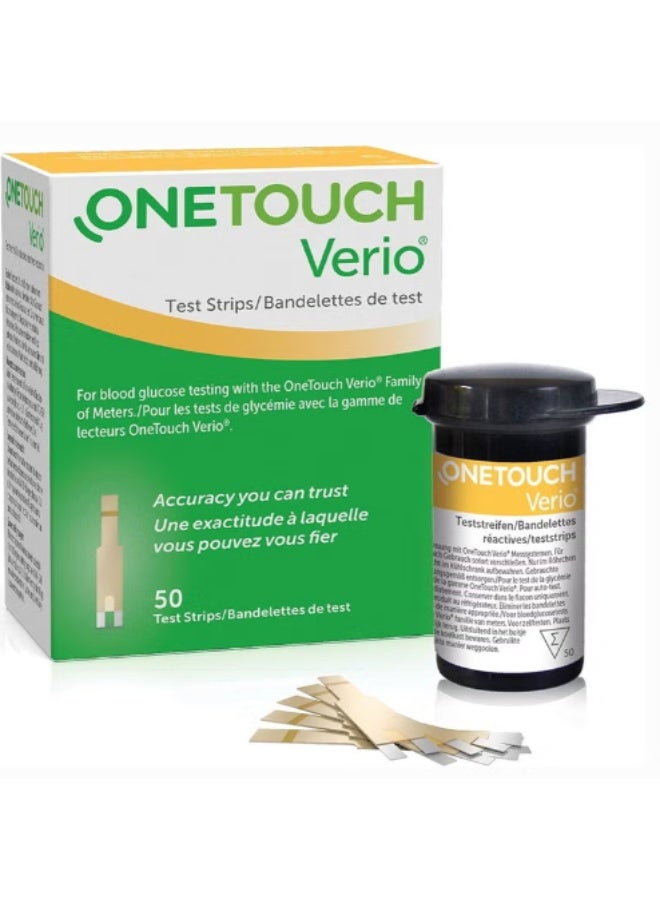 OneTouch Verio Test Strips, Pack of 50's - Image 2