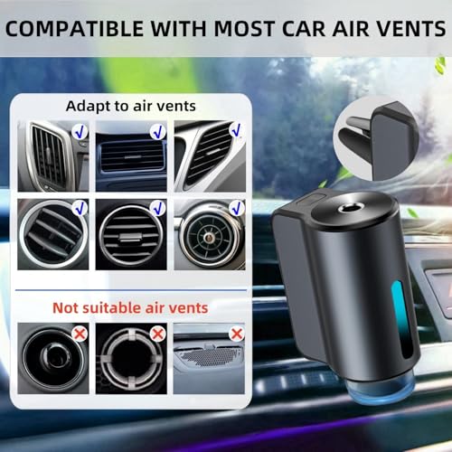 StandSky Car Air Freshener Diffuser, Smart Car Air Freshener, Car Diffuser Air Freshener with Three Adjustable Modes, Aromatizante Para Carro with 3pcs Essential Oil, Car Fresheners Long Lasting - Image 5