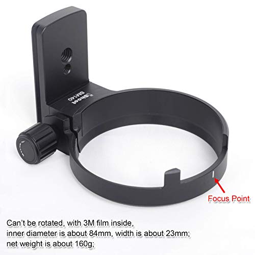 iShoot Tripod Mount Ring, Lens Collar Support Compatible with Sigma 100-400mm f/5-6.3 DG OS HSM Contemporary Lens (EF/F Mount), Bottom is ARCA Quick Release Plate for ARCA-Swiss Fit Tripod Ball Head - Image 4