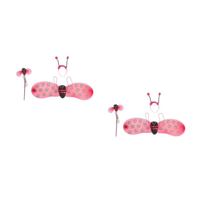 2 Sets Costume Set with Headband and Halloween Cosplay Up for Kids - Image 1