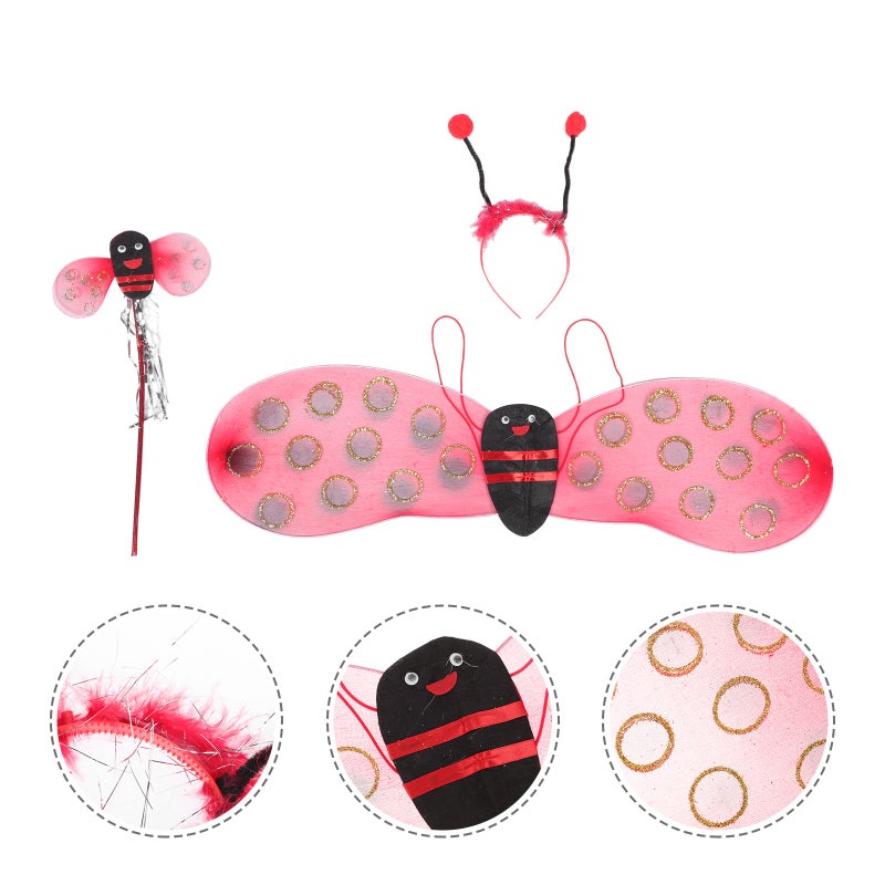2 Sets Costume Set with Headband and Halloween Cosplay Up for Kids - Image 4