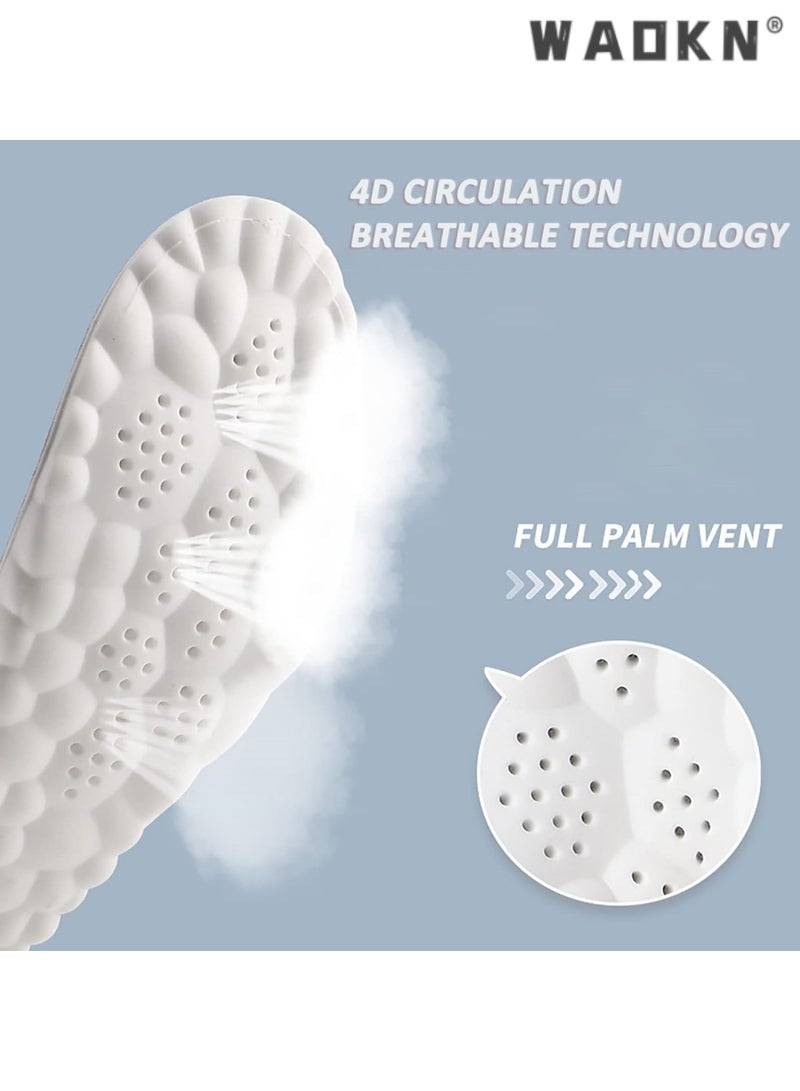 دبليو أيه أو كي أن زوج من النعال رغوة الذاكرة مع دعم قوس القدم - الرجال والنساء النعال مريحة - تنفس امتصاص الصدمات - أحذية التدريب ، أحذية رياضية ، أحذية العمل الخيار المثالي ، البرتقالي - Image 3