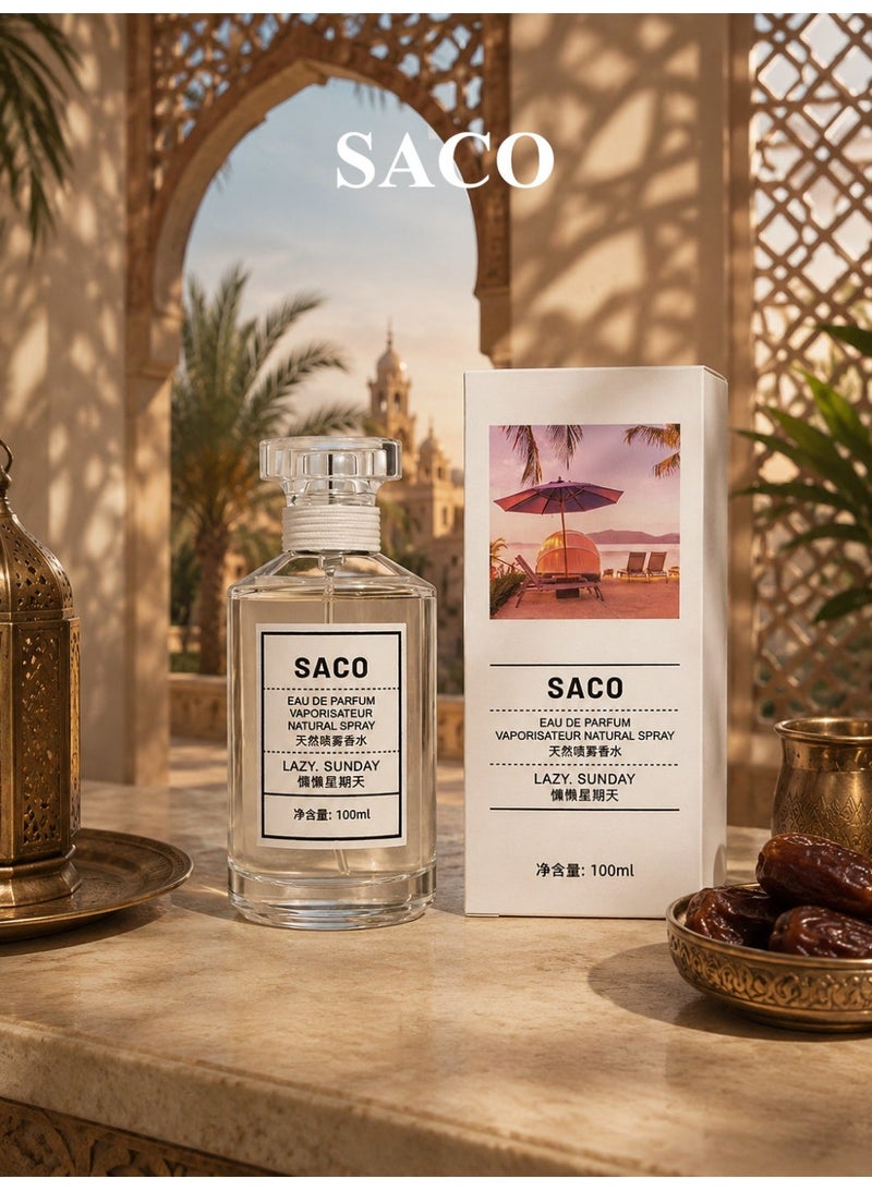 ساكو عطر ساكو/لايزي ويكند أو دو بارفان/ عطر زهري للنساء/ الهدية المثالية لعيد الحب والهالوين ورمضان. - Image 1