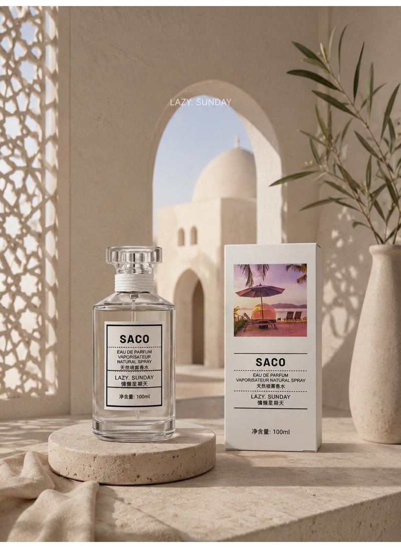 ساكو عطر ساكو/لايزي ويكند أو دو بارفان/ عطر زهري للنساء/ الهدية المثالية لعيد الحب والهالوين ورمضان. - Image 4