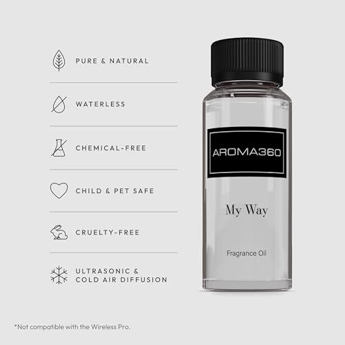 Aroma360 - My Way Fragrance Oil Blend | Hotel Inspired for Luxury Essential Oil Diffusers | Aromatherapy Scent Diffuser Oil | Lush Sandalwood, Warm Cedar, and Delicate Florals. - 120ML - Image 2