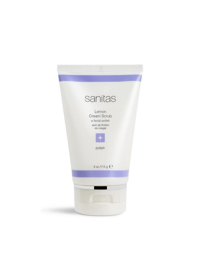 Sanitas Skincare - Anitas Skincare Lemon Cream Scrub Dual Action Manual Exfoliant Facial Scrub Vitamin C 4 Ounces - Image 1