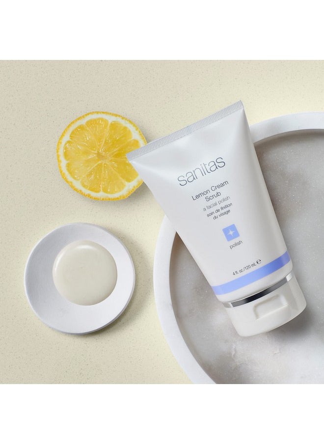 Sanitas Skincare - Anitas Skincare Lemon Cream Scrub Dual Action Manual Exfoliant Facial Scrub Vitamin C 4 Ounces - Image 1