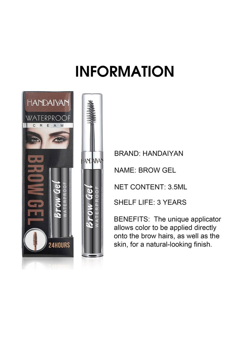 Handaiyan - Eyebrow Pomade Waterproof Long Lasting Gel Cream Brow Pomades Soap Brow Kit Wax Dipbrow Pomade Dip Brows Styling Wet,Soft Smooth Enhancers Highly Pigmented Eyebrow Color With Eyebrow Brush For Eyebrow - Image 1
