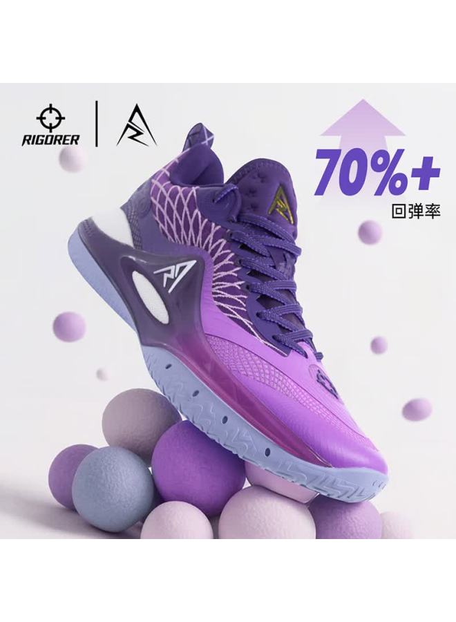 Rigorer [reeves 2nd Gen] Men's Basketball Shoes Low-cut Shock Absorption Rebound Court Performance Sports Compeion Shoes - Image 4