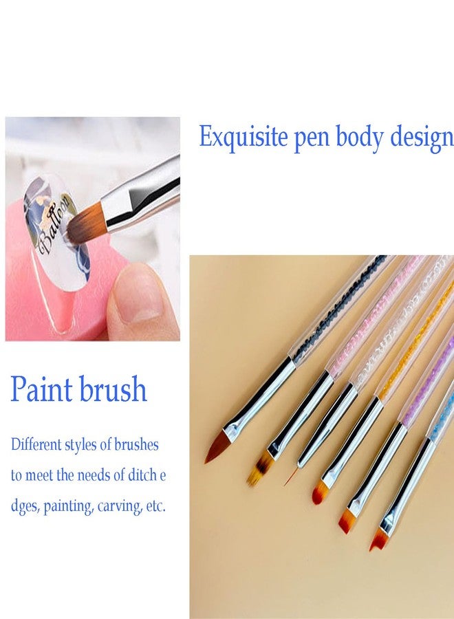 HomTop 9pcs Nail Art Brushes Set - Dual-Ended Dotting Pens & Detail Liner Brushes for DIY Nail Designs, Striping, Painting & Drawing, Professional Manicure Tools for Women & Beginners - Image 5