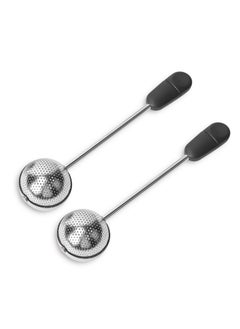 Long Handle Twisting Tea Ball, 2Pcs Premium Tea Infuser Filter for Loose Leaf Tea, Reusable Fine Mesh Tea Interval Diffuser Strainer for Cup and Teapot