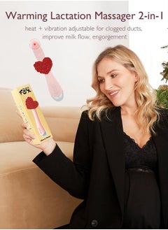 Generic Soft Breast Massager for Breastfeeding Heat and Vibration Adjustable for Clogged Ducts, Improve Milk Flow Engorgement  - Image 1