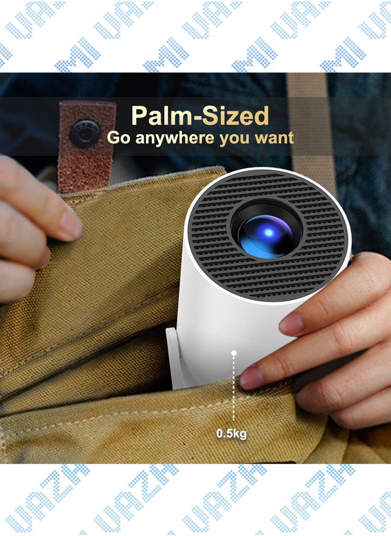 Mi VAZA - Hi-Fi Speaker LCD Projector - Support HD 1080P/4K - 280 ANSI Lumen - Smart Projector with Wifi 6 and Bluetooth 5.0 - Android 11 - Portable Mobile Home Theater - Suitable for Games, Office, Movies - Image 1