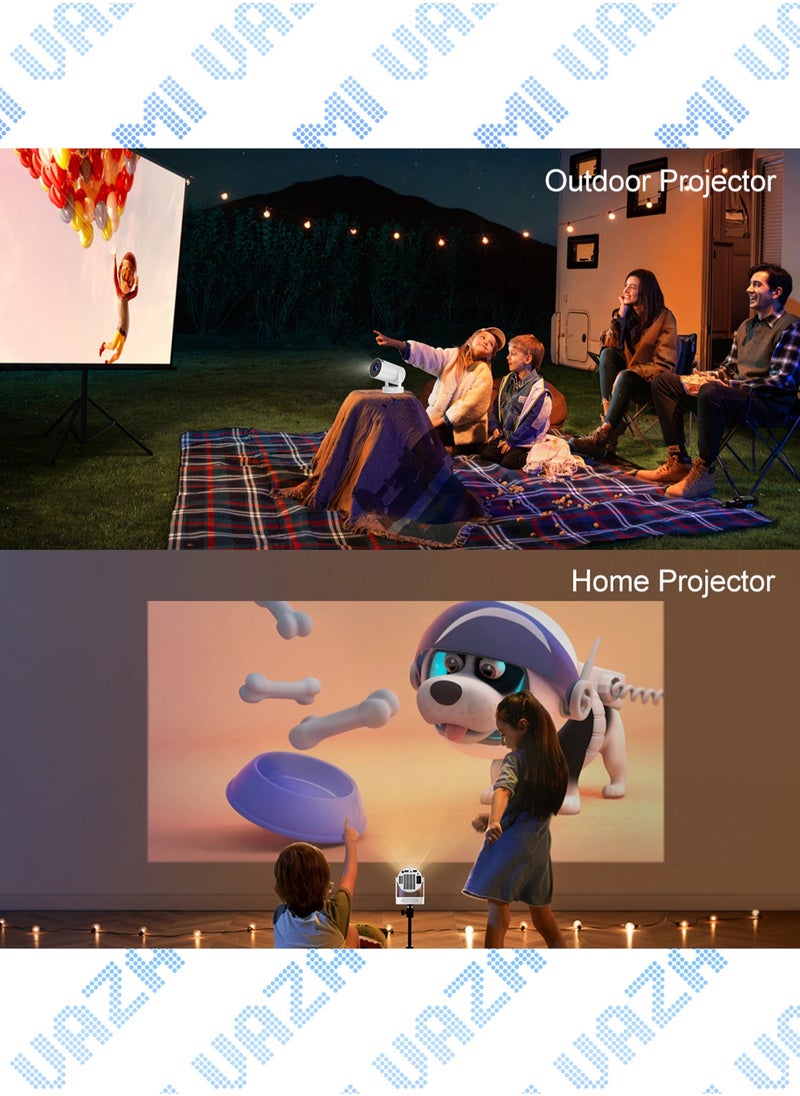 Mi VAZA - Hi-Fi Speaker LCD Projector - Support HD 1080P/4K - 280 ANSI Lumen - Smart Projector with Wifi 6 and Bluetooth 5.0 - Android 11 - Portable Mobile Home Theater - Suitable for Games, Office, Movies - Image 1
