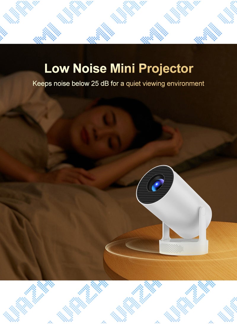 Mi VAZA - Hi-Fi Speaker LCD Projector - Support HD 1080P/4K - 280 ANSI Lumen - Smart Projector with Wifi 6 and Bluetooth 5.0 - Android 11 - Portable Mobile Home Theater - Suitable for Games, Office, Movies - Image 1