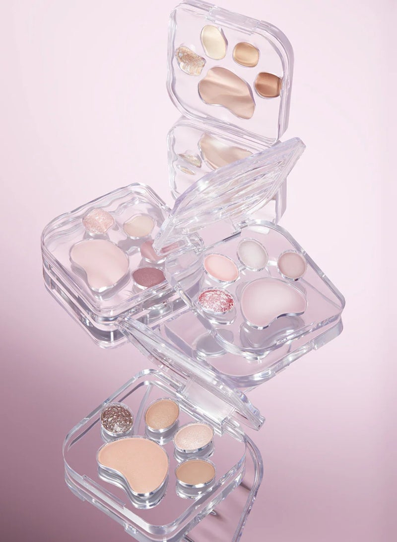 MilleFee Adorable Meow Paws Eyeshadow Palette 5 Shades All-in-one Glitter Makeup Palette 01 Amaenbo - Image 5