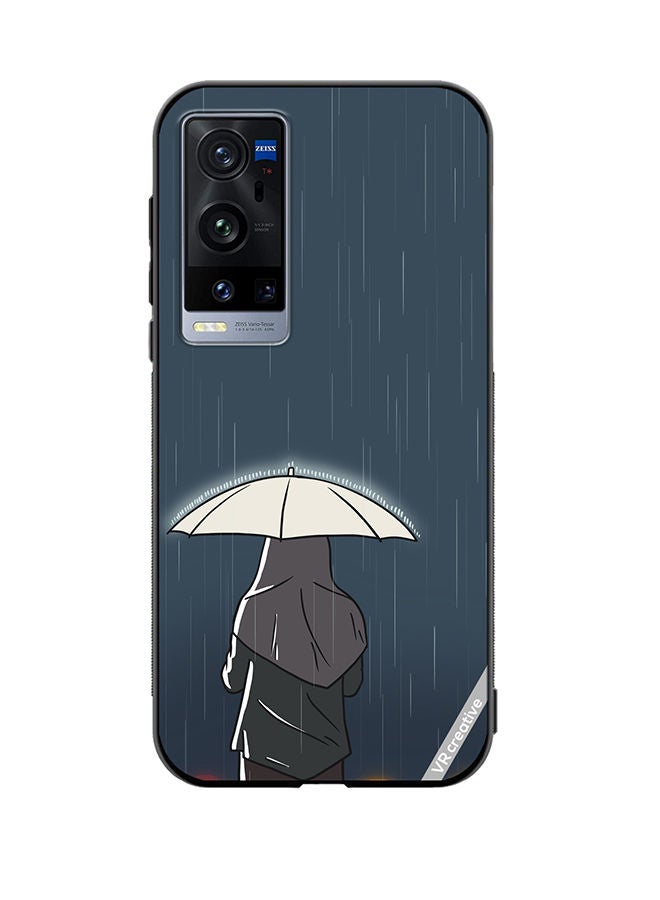 VR CREATIVE Protective Case Cover For Vivo X60 Pro Plus Rainy Days Design Multicolour - Image 1