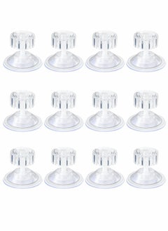 Y&D Nut Suction Cup, Clear Hand Tighten Adjustment Sucker Screw Hook, for Home Glass Table Top Cup 4.8 Cm / 1.78 Inch (12 Pieces)  - Image 1