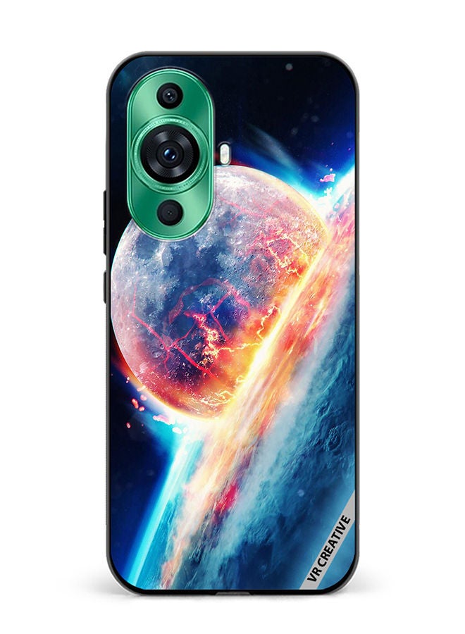 VR CREATIVE Protective Case Cover For Huawei nova 11 Ultra Fallen Moon Design Multicolour - Image 1