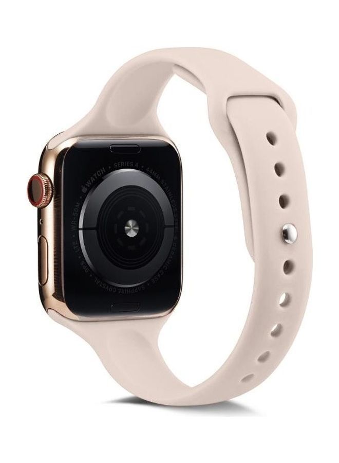 NIBEMINENT Thin Silicone Replacement Wrist Strap Watchband Pink Silty - Image 2