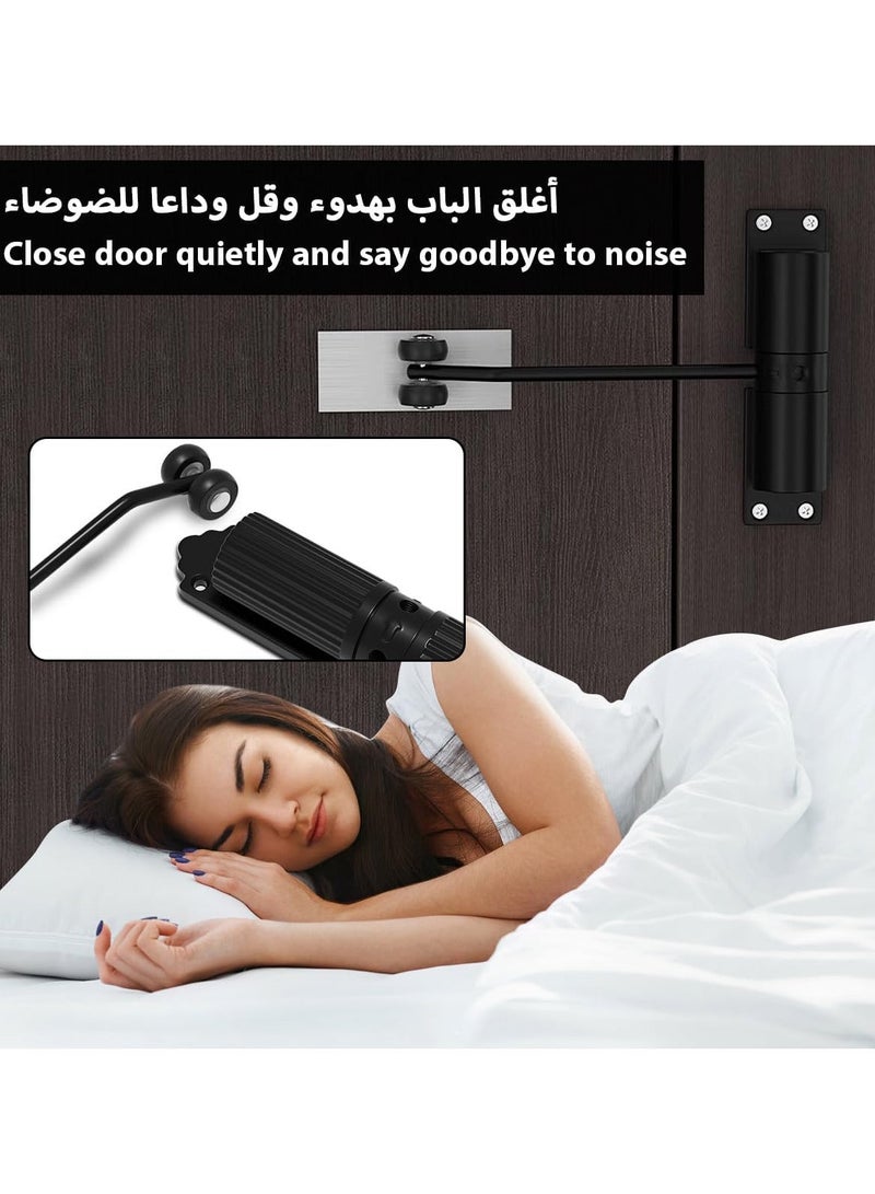 general Automatic Door Closer Commercial Safety Spring Door Closer - Heavy Duty Adjustable Gate Closer Fire Rated Automatic Stopper to Convert Hinged Doors to Quiet Self-Closing - Image 2