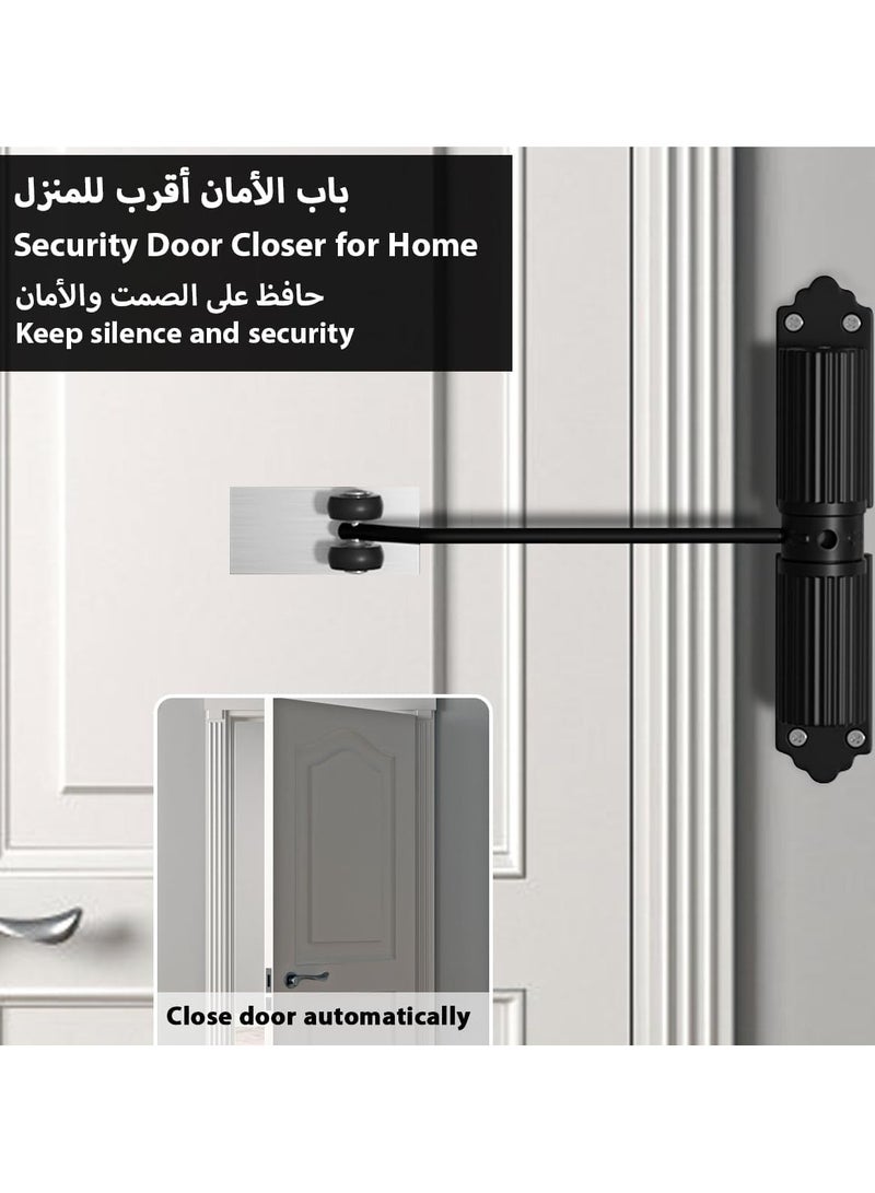 general Automatic Door Closer Commercial Safety Spring Door Closer - Heavy Duty Adjustable Gate Closer Fire Rated Automatic Stopper to Convert Hinged Doors to Quiet Self-Closing - Image 3
