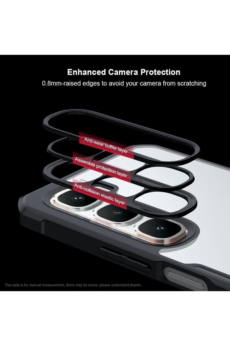 عام غطاء واقي شفاف متوافق مع هاتف Infinix Hot 60 Pro 4G - 【حماية Airbag】 هيكل خارجي شفاف مع حماية عدسة الكاميرا، مزيج PC+TPU، إطار مقاوم للصدمات وغطاء خلفي متين. - Image 4